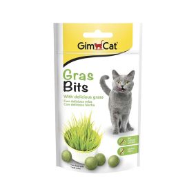 GimCat GrasBits Natural Vitamins Cat Treats, 50g