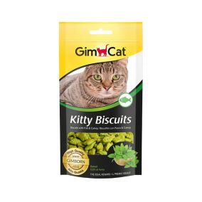 GimCat Kitty Biscuits With Fish & Catnip, 40g