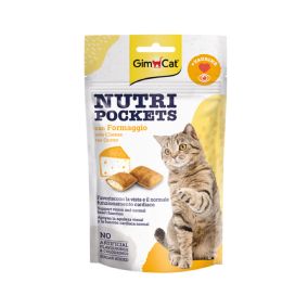 GimCat Nutri Pockets Cheese & Taurine Treats, 60g