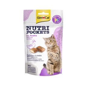 GimCat Nutri Pockets with Duck Cat Treats, 60g