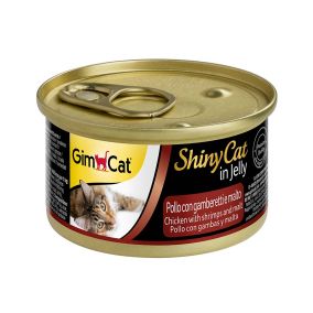 GimCat Shinycat Chicken With Shrimps and Malt In Jelly Wet Cat Food - 70g