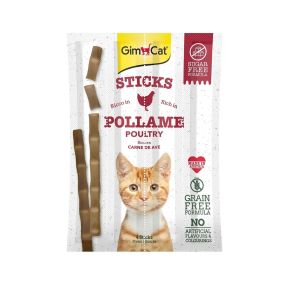 GimCat Sticks Poultry Cat Treats - 20g - Pack of 4