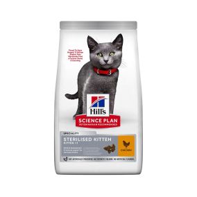 Hills Science Plan with Chicken Sterilized Dry Kitten Food - 1.5 kg