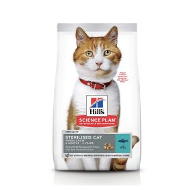 Hills Science Plan with Tuna Sterilised Young Adult Dry Cat Food