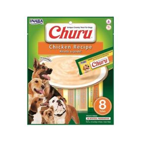 Inaba Churu Chicken Recipe Dog Treats 8 Tubes - 160g