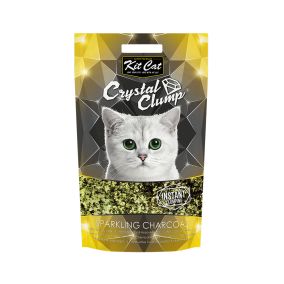 Kit Cat Crystal Clump Sparkling Charcoal Cat Litter - 4 L