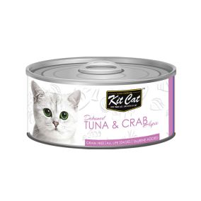 Kit Cat Deboned Tuna & Crab Toppers Wet Cat Food - 80g