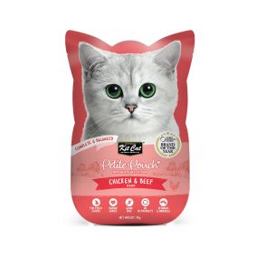 Kit Cat Petite Chicken and Beef in Aspic Cat Food Pouch - 70 g