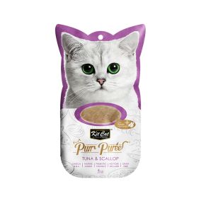 Kit Cat Purr Puree Tuna & Scallop Cat Treats - 4 x 15g