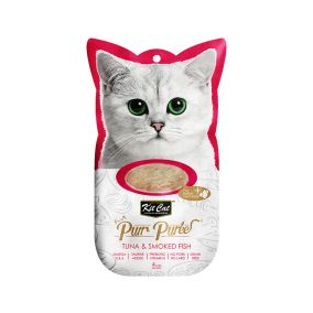 Kit Cat Purr Puree Tuna & Smoked Fish Cat Treats - 4 x 15g