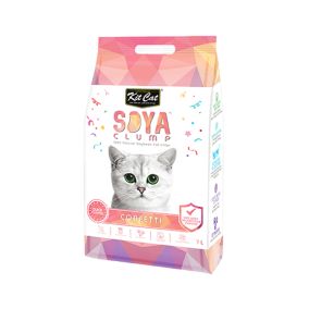 Kit Cat Soya Clumping Soybean Cat Litter - Confetti - 7L