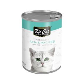 KIT CAT Wild Caught Tuna and Mackerel Canned Cat Food - 400 g