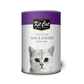 Kit Cat Wild Caught Tuna & Chicken Canned Cat Food - 400 g