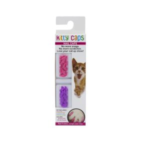 Kitty Caps Hot Purple & Hot Pink Nail Caps, 40 pieces