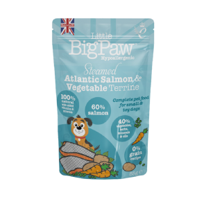 Little Big Paw Steamed Atlantic Salmon & Vegetable Terrine Dog Food - 150g