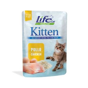 Life Cat Natural Chicken Kitten Food Pouch - 70 g