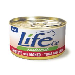 Life Cat Tuna With Beef Canned Cat Food - 85g