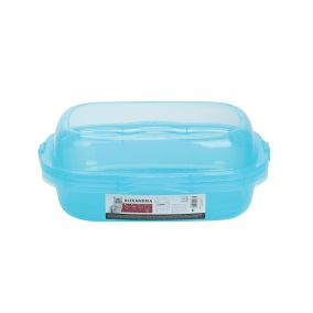 M-Pets Alexandria Cat Litter Tray with Rim - Blue