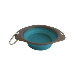 M-Pets On The Road Foldable Pet Bowl - Blue