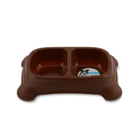 M-Pets Plastic Double Bowl - 950 ml