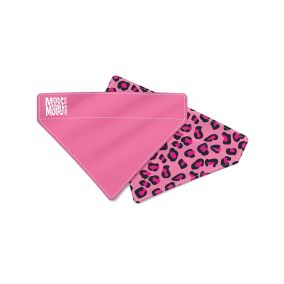 Max and Molly Bandana - Leopard Pink - Large