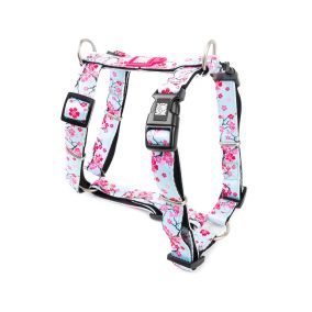 Max and Molly Dog H-Harness - Cherry Bloom - Medium