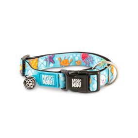 Max and Molly Smart ID Dog Collar - Blue Ocean - Small