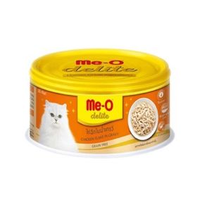 Me-O Delite Chicken Flake in Gravy Canned Cat Food - 80 g - Pack of 24