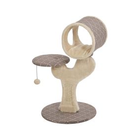 Midwest Feline Nuvo Salvador Cat Furniture - Mushroom - 55.8L x 45W x 78H cm 