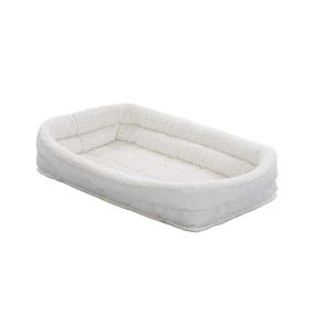 MidWest QuietTime Deluxe Fleece Double Bolster Crate Bed