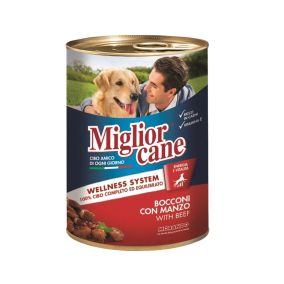 Miglior Cane Chunks with Beef Canned Dog Food