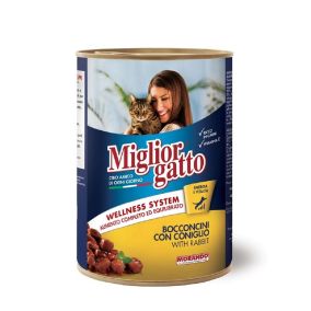 Miglior Gatto Chunks Rabbit Canned Cat Food - 405 g