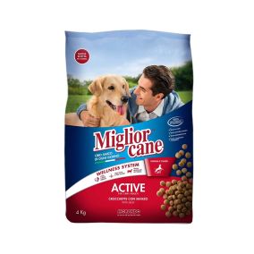 Miglior Croquettes Active With Beef Dry Dog Food - 4Kg