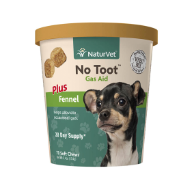 NaturVet No Toot Gas Aid Soft Chew Cup, 70 ct