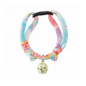 Necoichi Chirimen Cat Collar with Clover Bell