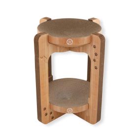 Necoichi Cozy Cat Scratcher Tower - 20.5L x 20.5W x 22.8H Inch