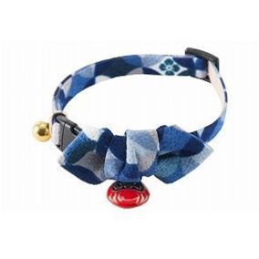 Necoichi Daruma Charm Bow Tie Cat Collar