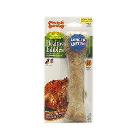 Nylabone Healthy Edibles Chicken Souper Dog Chew Treat Bone