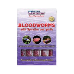 Ocean Nutrition Bloodworms with Spirulina and Garlic, 100g