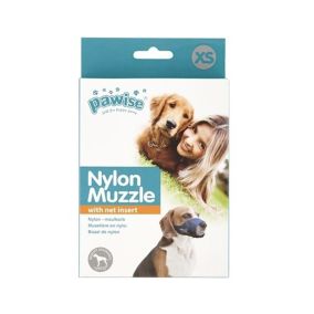 Pawise Adjustable Nylon Muzzle With Net Insert, Xsmall