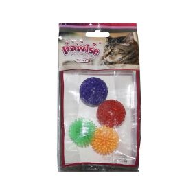 Pawise Glitter Ball Toy - 4pcs