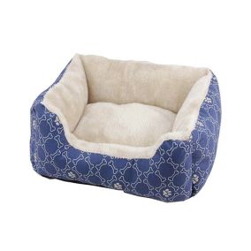 Pawise Square Dog Bed, Blue