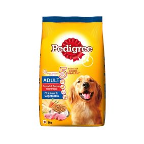 Pedigree Chicken and Vegetables Adult Dry Dog Food - 3 Kg