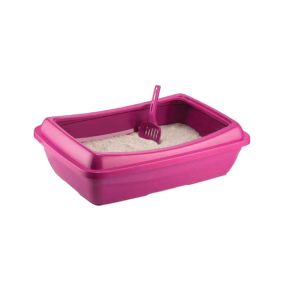 Pets.Love.Earth Cat Litter Tray - 46 x 65.5 x 190 cm - Large - Purple