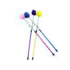 Pets.Love.Earth Glitter Pom Pom Wand Cat Toy