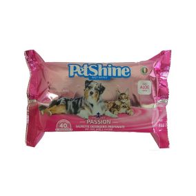 Petshine Passion Fragrance Pet Wipes - 40 Pcs