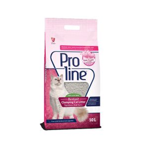 Proline Bentonite Clumping Cat Litter Baby Powder - 10 Liter