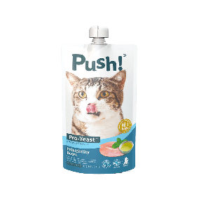 Push Palatability Boost Chicken with ProYeast Cat Food Pouch - 110 g