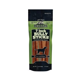 Redbarn Bully Stick Dog Treat, 7" - Pack of 3