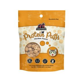 Redbarn Protein Puffs Chicken Flavour Cat Treat - 28g